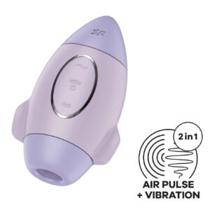 satisfyer - mission control Luchtdruk vibrator Paars